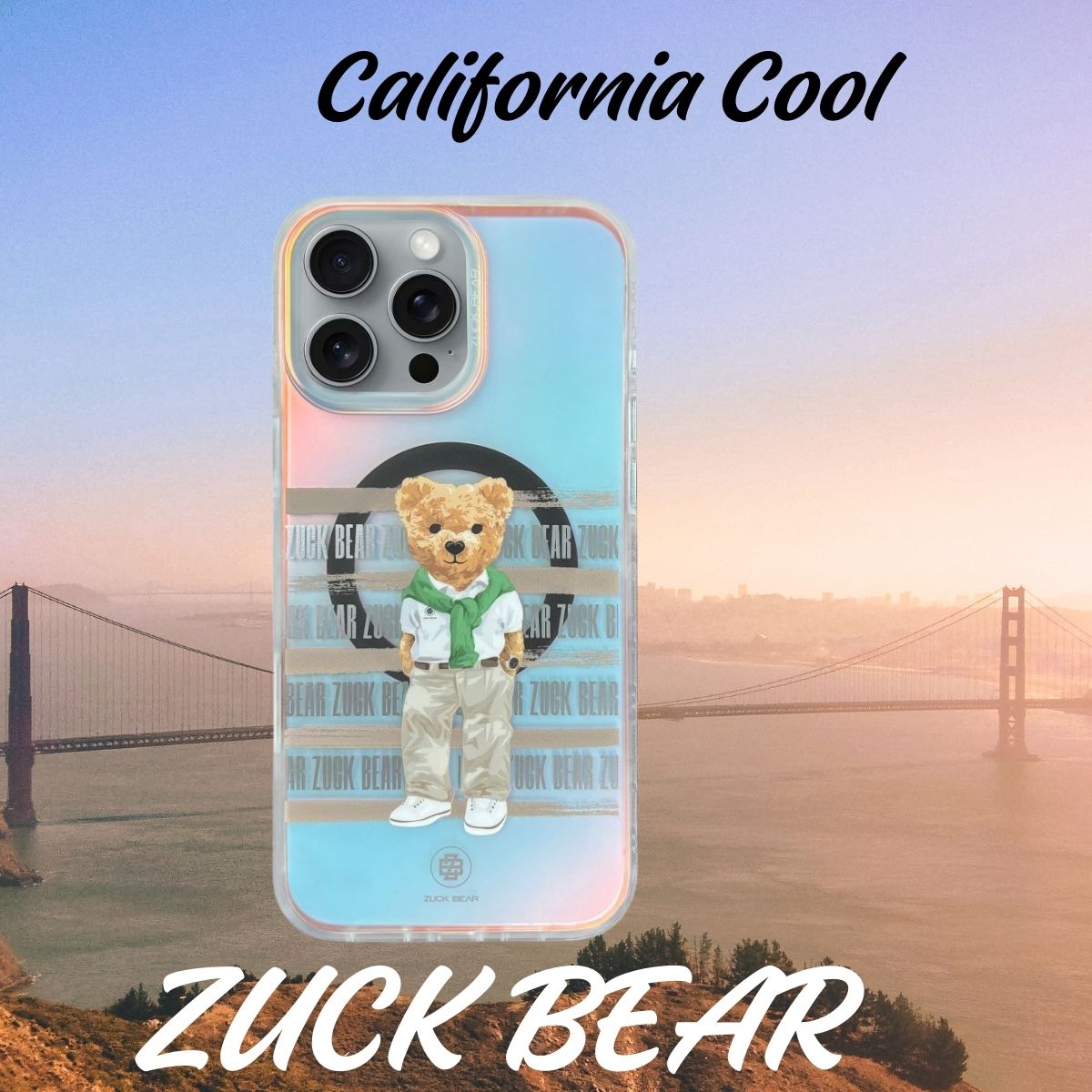 Husa MagSafe Iphone 15 Pro Max Zuck Bear -Design California Shirt - 1 | YEO